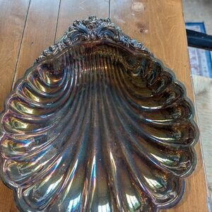 Vintage Iridescent Shell Dish